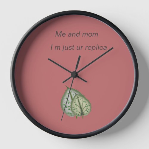 Mothers day me and mommy  clock
