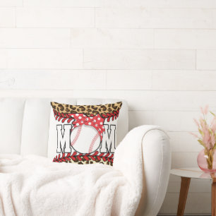 Mother's Day Messy Hair Baseball Throw Pillow