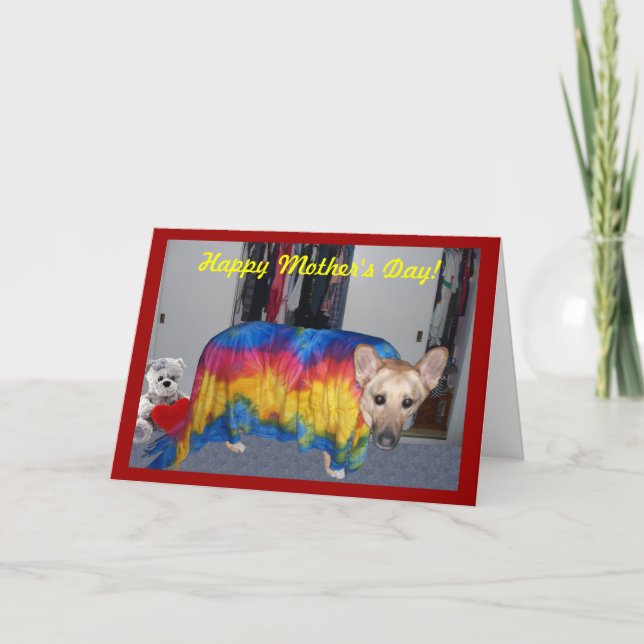 Mother's Day Modeling Clothes Card (Front)