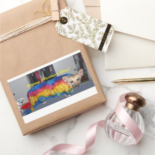 Mother's Day Modeling Clothes Rectangular Sticker