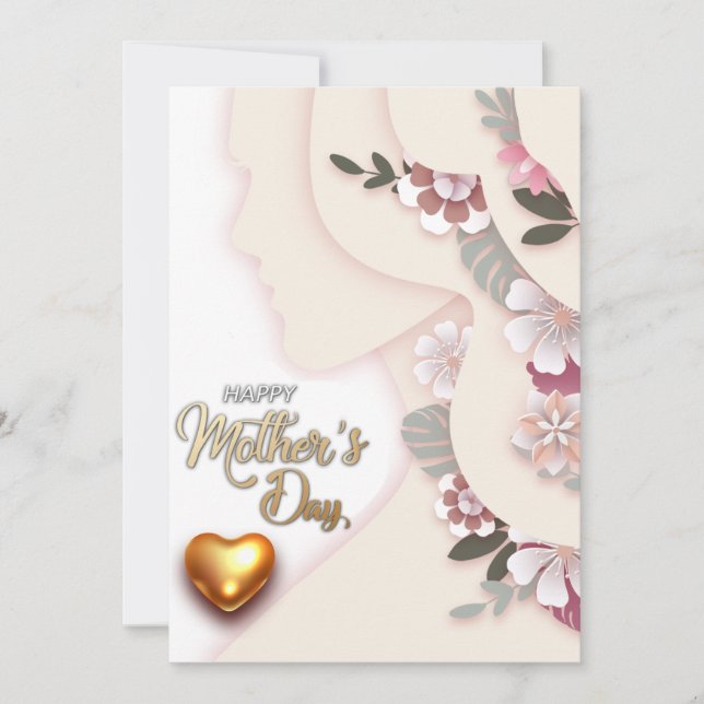 Mothers day modern holiday card (Front)