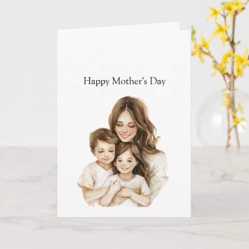 Mother's Day Mom Daughter Brunette