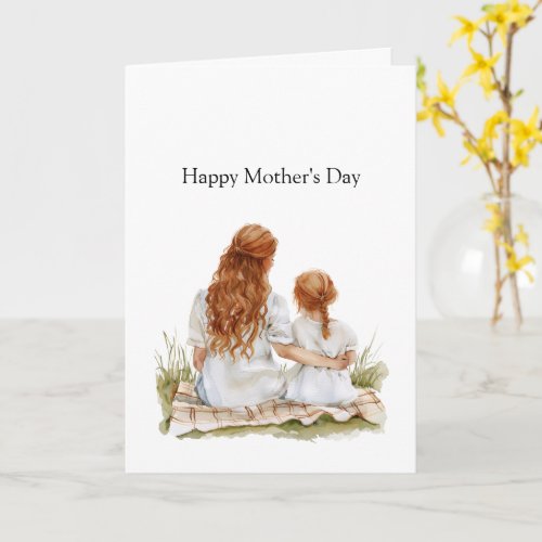 Mother's Day Mom Daughter Red Hair