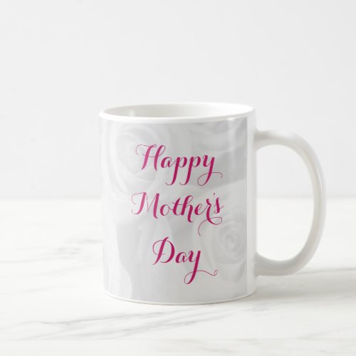 Mothers Day Mom Floral Pretty Typography Photo Coffee Mug