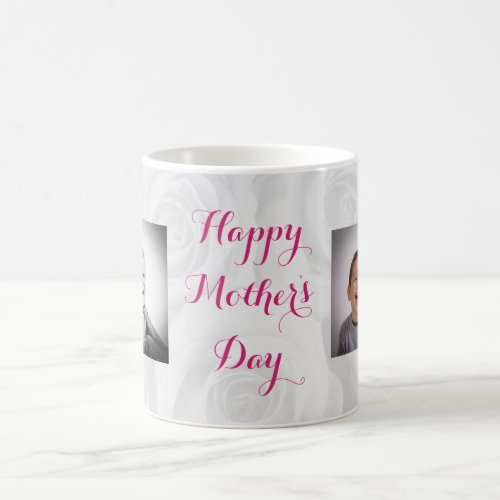 Mothers Day Mom Floral Pretty Typography Photo Coffee Mug