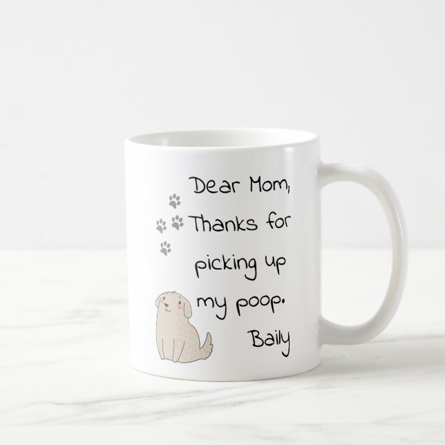 Mother's Day Mom From Dog Gift Coffee Mug (Right)