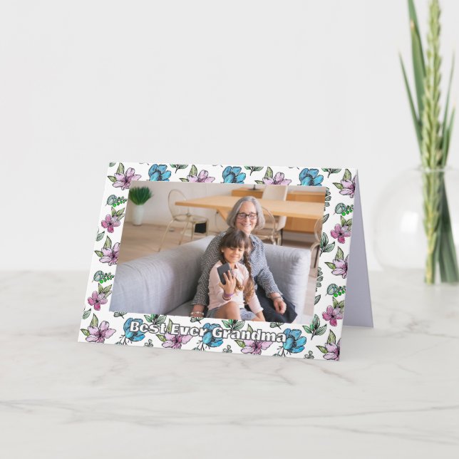 Mother's Day Mom Grandma Nana Customize  Holiday Card (Front)