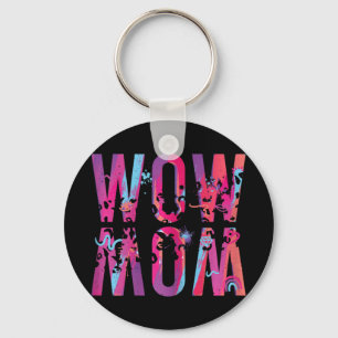 Mothers Day Mom Is Just Wow Upside Down Art Brush  Keychain