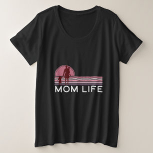 Mother's Day Mom Life Name Plus Size T-Shirt
