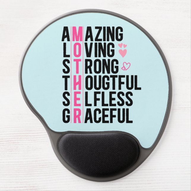 Mother's Day Mom Love Mouse Pad - Custom Gift! (Front)