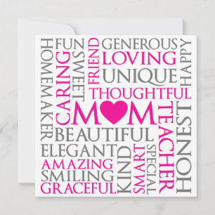 Mothers Day Mom Love Tribute Holiday Card