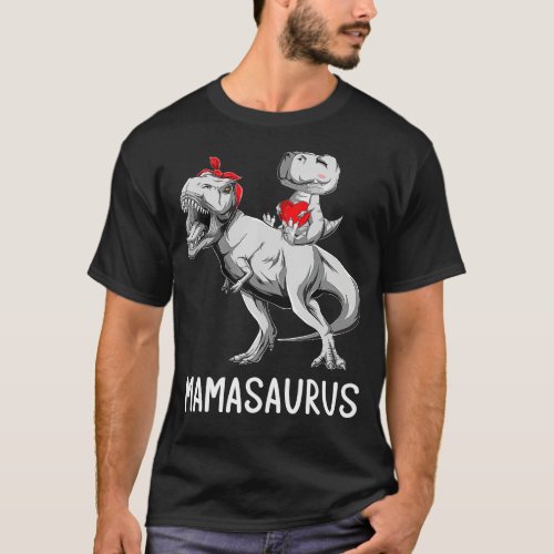Mothers day Mom Mamasaurus Dinosaur Mama T Rex Sau T_Shirt