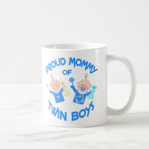 Mother's Day Mom of Twin Boys Coffee Mug