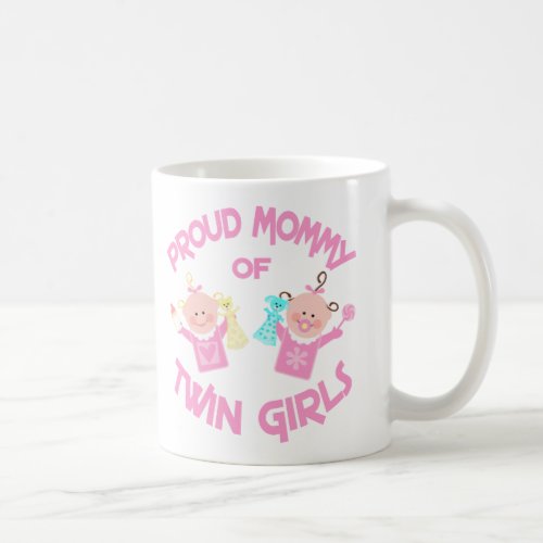 Mothers Day Mom of  Twin Girls Coffee Mug