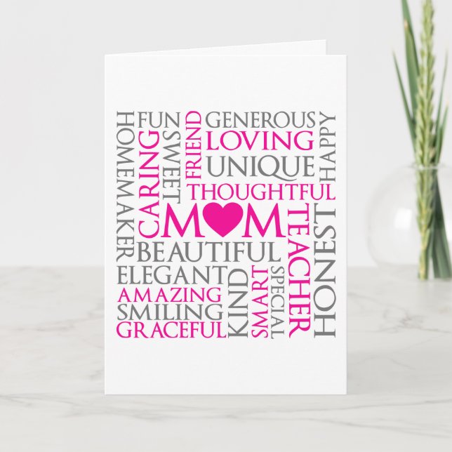 Mothers Day Mom Tribute Card (Front)