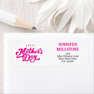 Mother's Day mommy watercolor drawing daughter. Label