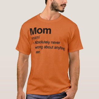 MotherS Day MomS Noun Dictionary MomS Gift T-Shirt