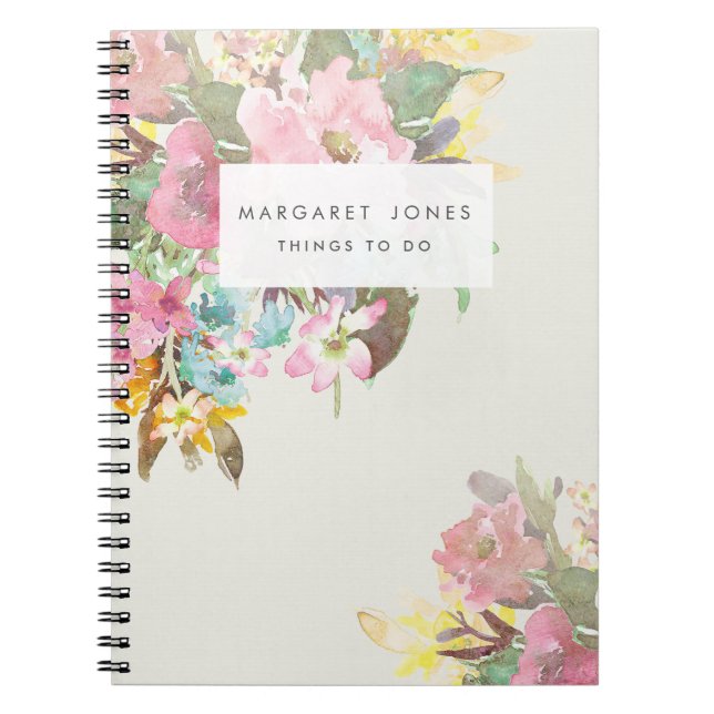 Mothers Day Mom's Personalized Journal Notebook (Front)