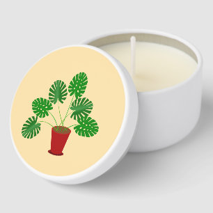 Mothers Day Monstera Plant Mini Candle Favors