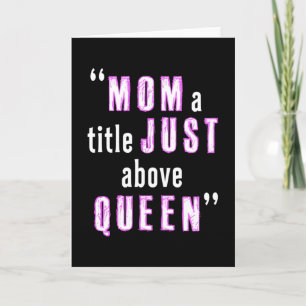 Mother's Day Mother Mommy Mothers Mom Funny Gift Card