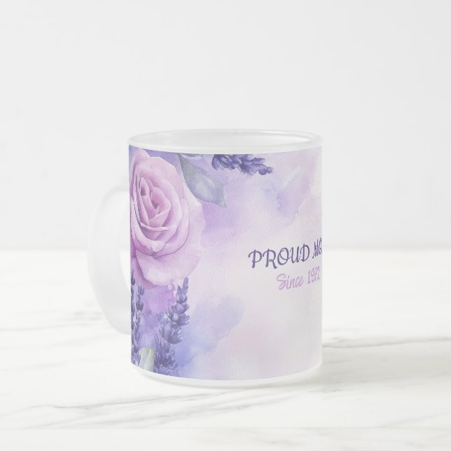 Mother's Day Mug Text "MOM" "Since 1972" (Front Left)