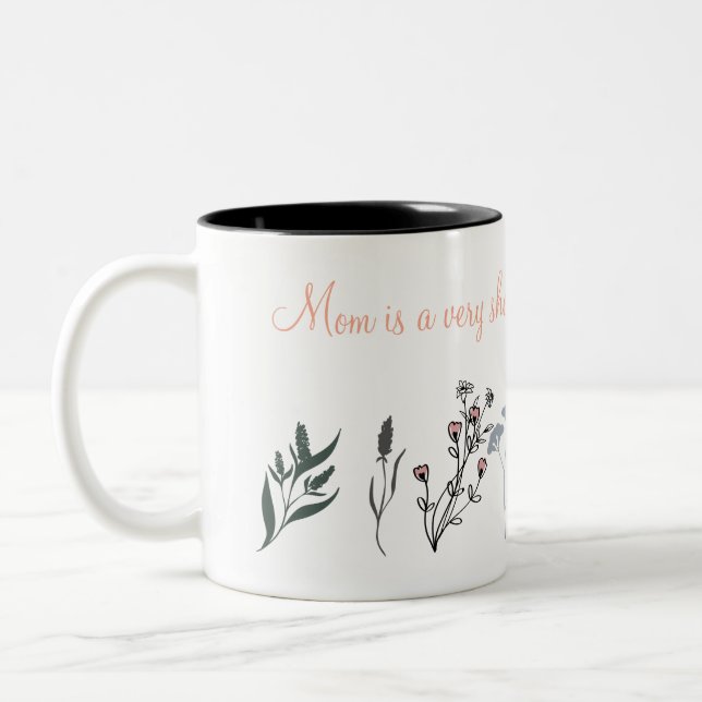 Mother's Day Mug with Sentimental Quote and Minima (Left)