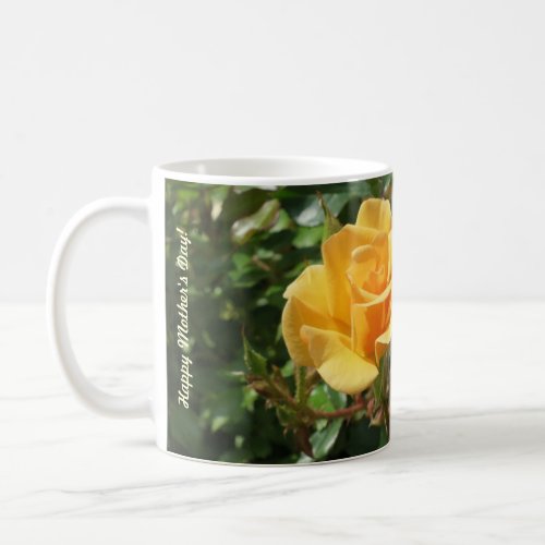 Mothers Day Mug with Yellow and White Roses