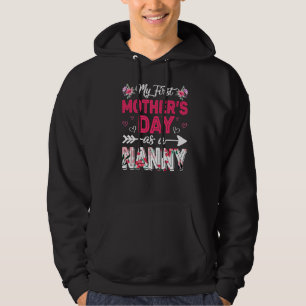 Mothers Day My First Mother's Day As A Nanny Women Hoodie
