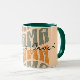 Mother's Day Natural Color Mama Kids Name T-Shirt Mug