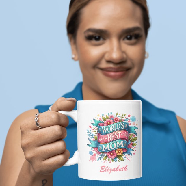 Mother's Day Nature Lovers Personalized Floral  Coffee Mug (Creator Uploaded)