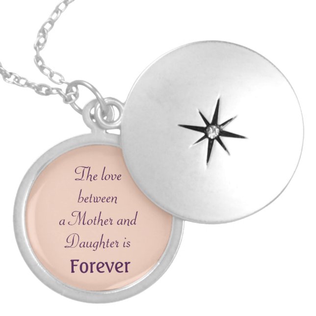 Mother's Day necklace daughter locket (Front)