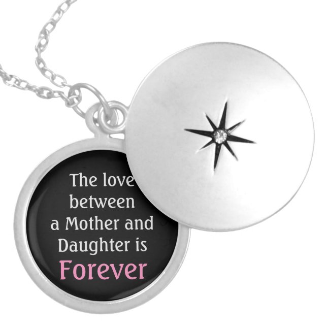Mother's Day necklace daughter pendant locket (Front)