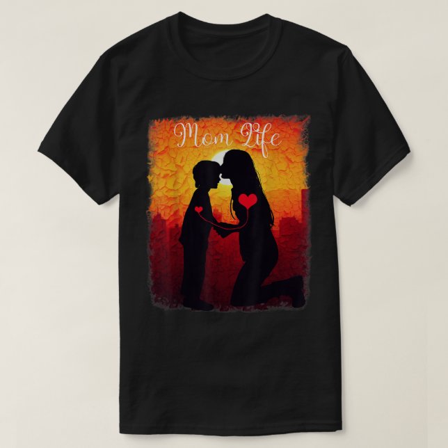 Mothers Day New 2022 MOM Life Cute teens MOM Grand T-Shirt (Design Front)