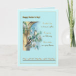 Mother&#39;s Day, Old Pillar, Roses And Chickadees Card at Zazzle