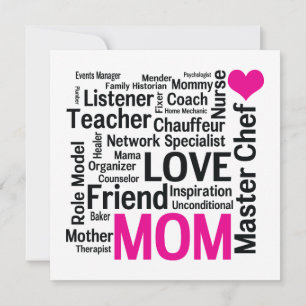 Mother's Day or Birthday for a Wonderful Mom Invitation