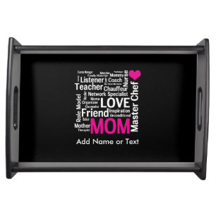 Mother's Day or Birthday for a Wonderful Mom Serving Tray