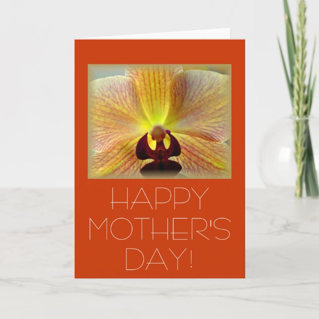 "Mother's Day Orchid" Card (Front)