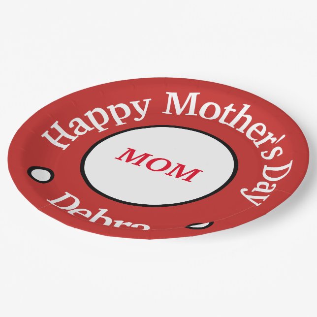 Mothers Day Paper Plates (Angled)