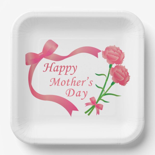 Mother's day  paper plates (Front)