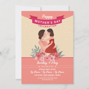 Mother's Day Party Invitation Card
