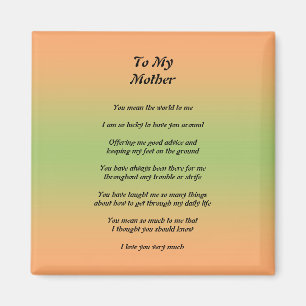 Mother's Day Peom Magnet