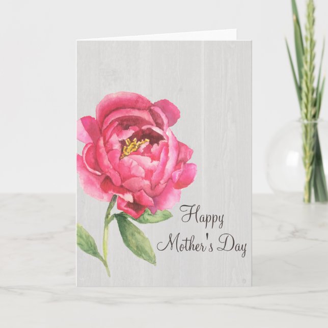 Mother's Day Peony Card (Front)