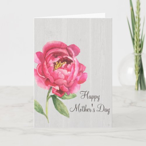 Mothers Day Peony Card