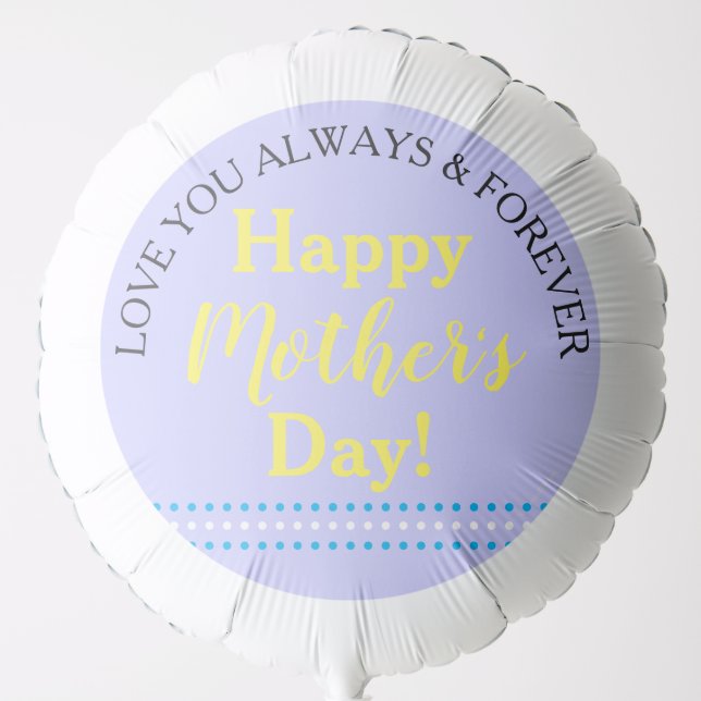 Mother's Day Periwinkle Balloon (Front)