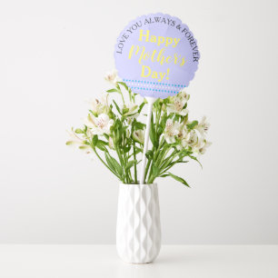 Mother's Day Periwinkle Yellow Blue Balloon