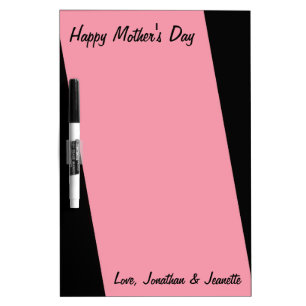 Mothers Day, Personalized Name, Pink Dry Erase Board