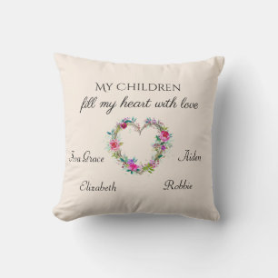 Mother's Day Personalized Throw Pillow