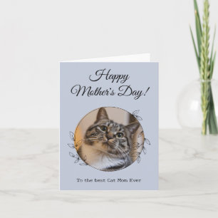 Mother's Day Photo Cat Mum World's Best Ever Pet  Card