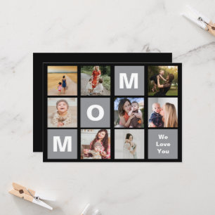 Mother's day photo collage card