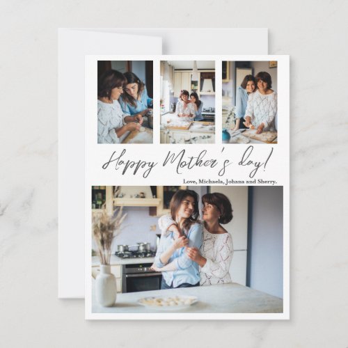 Mothers Day Photo Collage Card